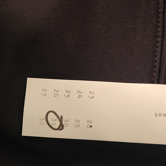 Current/Elliott Black The Confidant Cropped Chino Pants Size 31 NWT - Picture 10 of 12